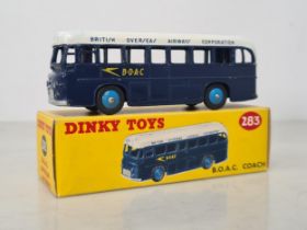 A boxed Dinky Toys No.283 B.O.A.C. Coach, Ex, box Ex plus