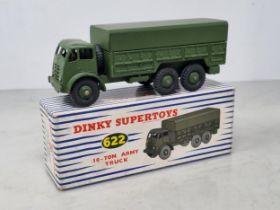 A boxed Dinky Toys No.622 10-ton Army Truck, Nr M-M, box Ex