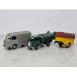 A French Dinky Toys 25c Citroen Van, a 25v Refuse Lorry and a 25T Trailer, all Ex