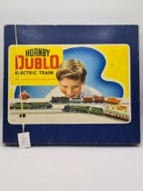 A boxed Hornby Dublo EDG16 Goods Set, unused with literature. Locomotive in mint condition showing