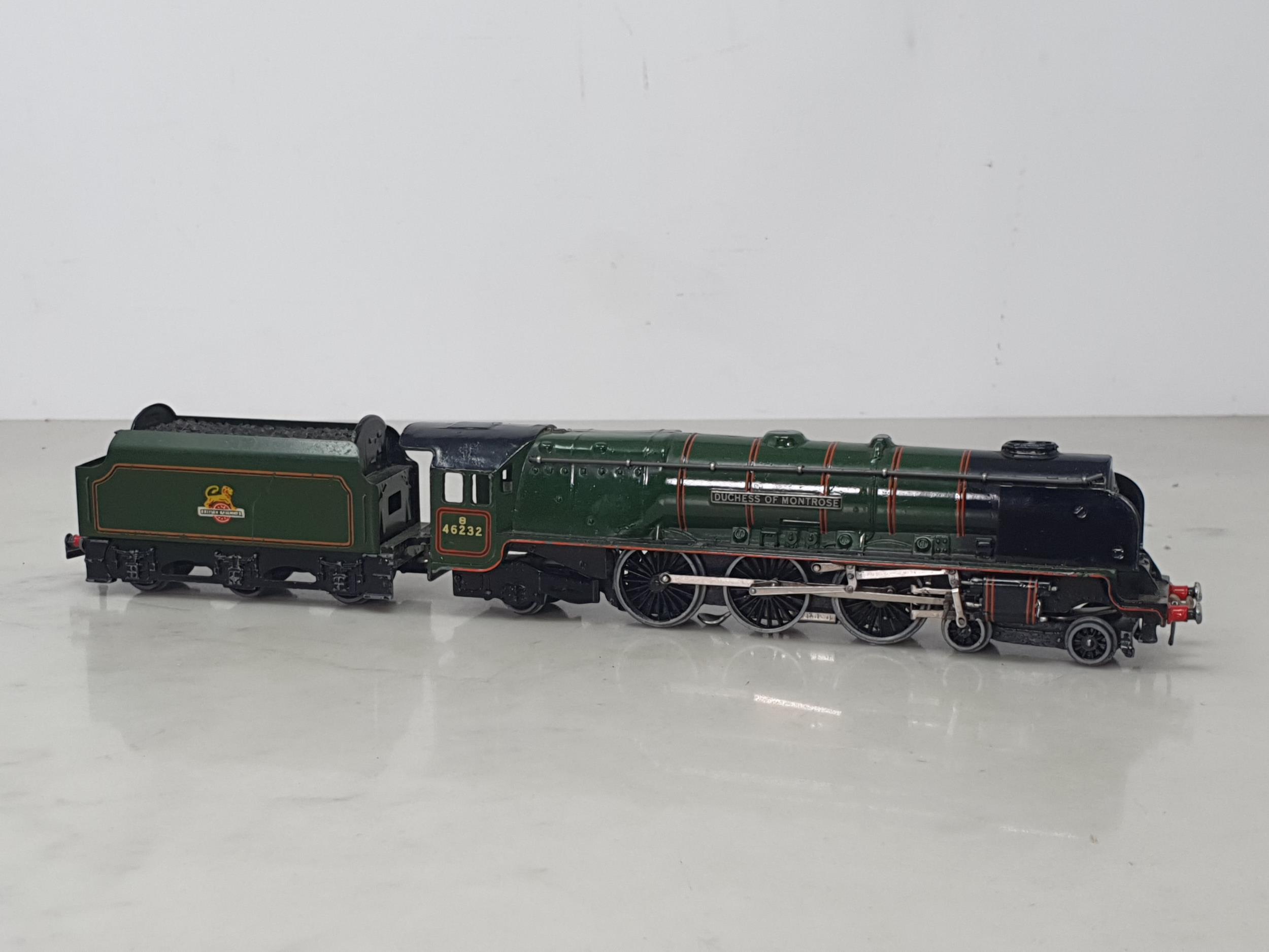 A boxed Hornby Dublo EDL12 gloss 'Duchess of Montrose' Locomotive and unboxed associated Tender,