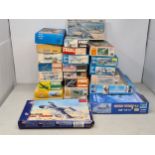 Twenty four boxed Frog, Italeri and PM Models plastic aircraft Kits including Sea Venom, Comet