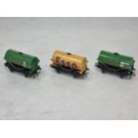 Two Hornby Dublo 'Pwer Ethyl' Tankers in very good to excellent condition and a buff 'Esso' Tanker
