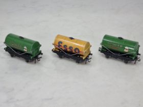 Two Hornby Dublo 'Pwer Ethyl' Tankers in very good to excellent condition and a buff 'Esso' Tanker