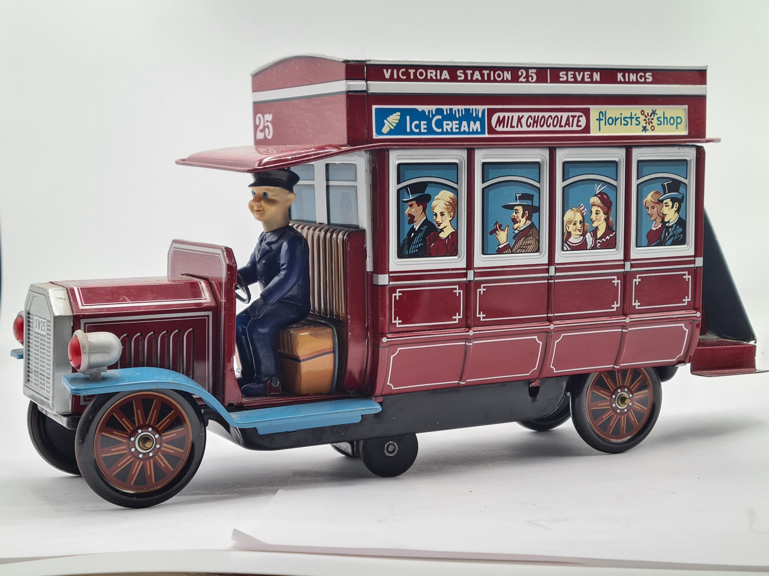 A battery operated tinplate Bus - Image 2 of 3