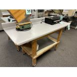 VARIOUS SIZE HOMEMADE WORK BENCHES