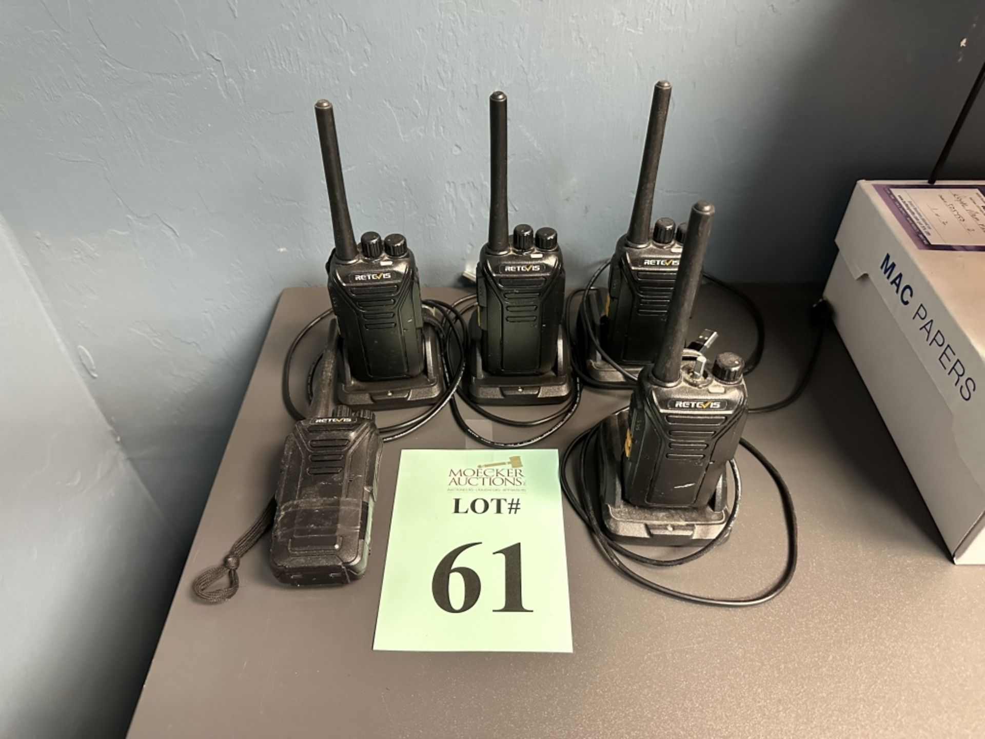 LOT CONSISTING OF: (5) RETEVIS TWO WAY RADIO