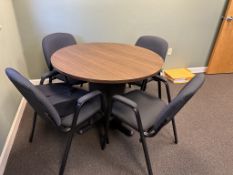 41" ROUND TABLE WITH (4) CHAIRS