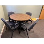 41" ROUND TABLE WITH (4) CHAIRS