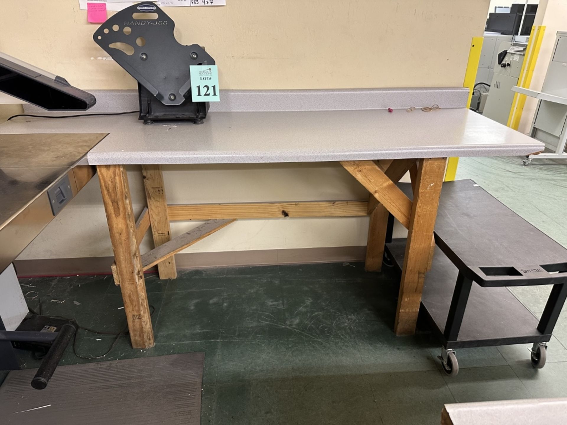 VARIOUS SIZE HOMEMADE WORK BENCHES - Image 4 of 6