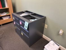 THREE DRAWER METAL STORAGE CABINETS