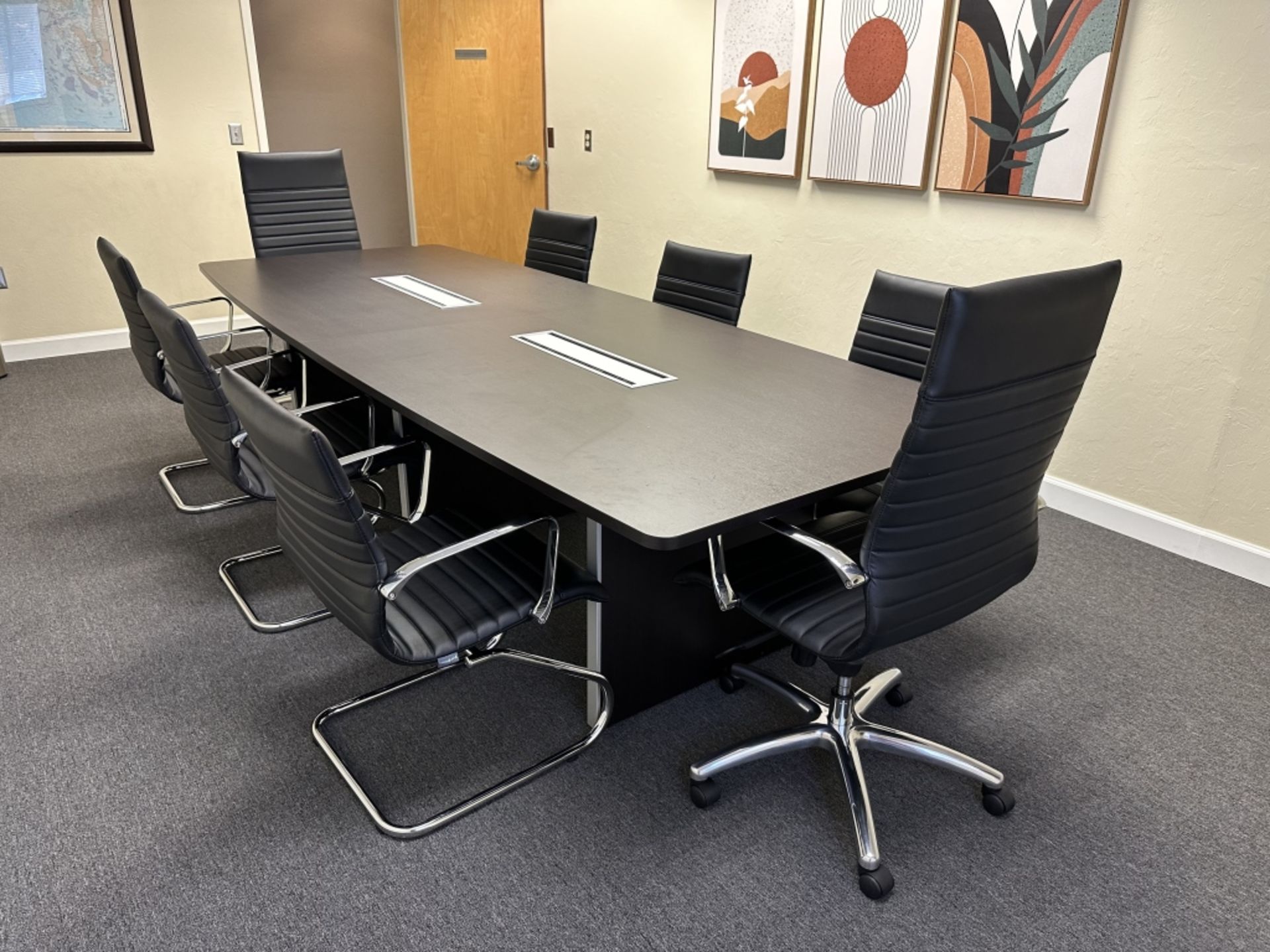 10' CONFERENCE TABLE WITH (8) CORP DESIGN CHAIRS - Image 2 of 7