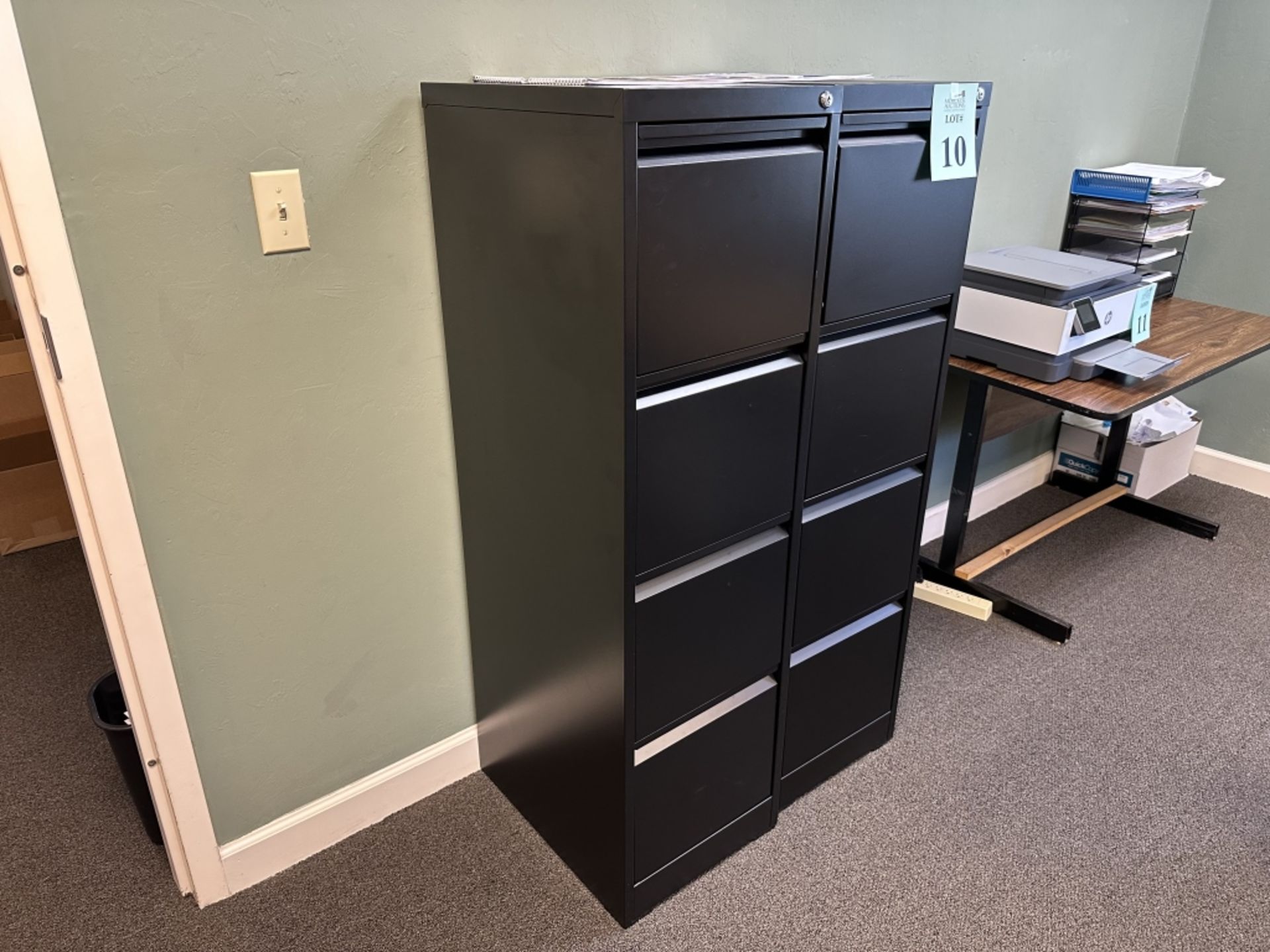 4-DRAWER METAL FILE CABINETS - Image 2 of 2