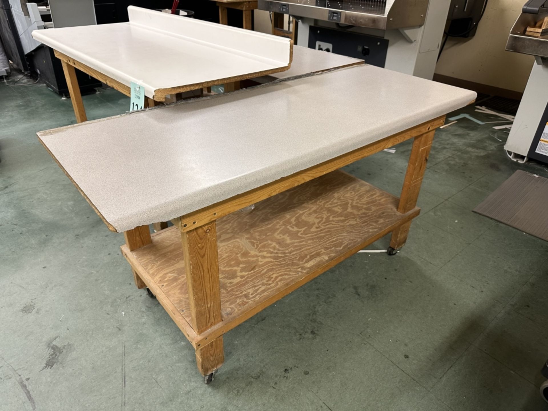 VARIOUS SIZE HOMEMADE WORK BENCHES - Image 2 of 6