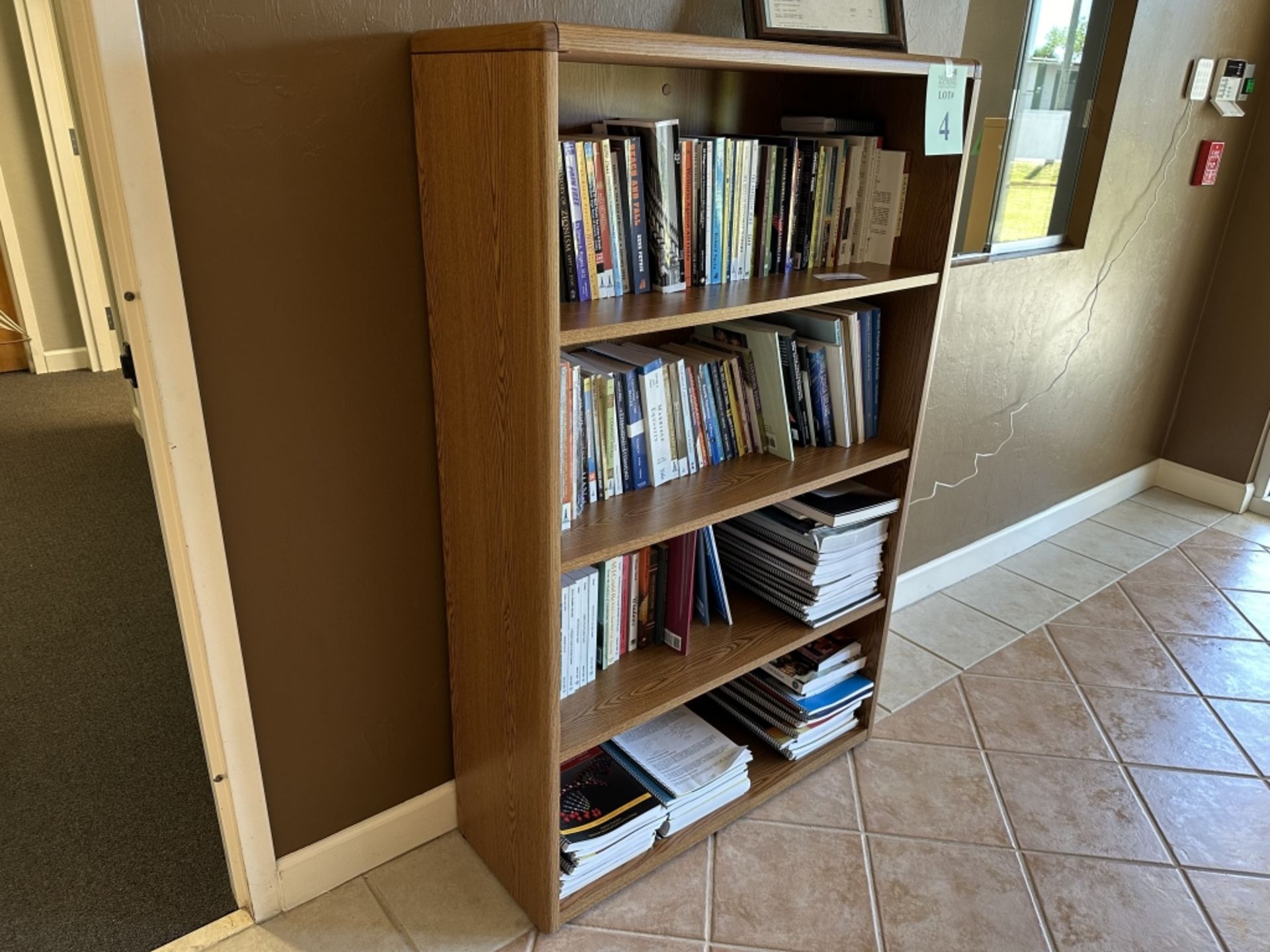 WOOD BOOK CASE - Image 2 of 2