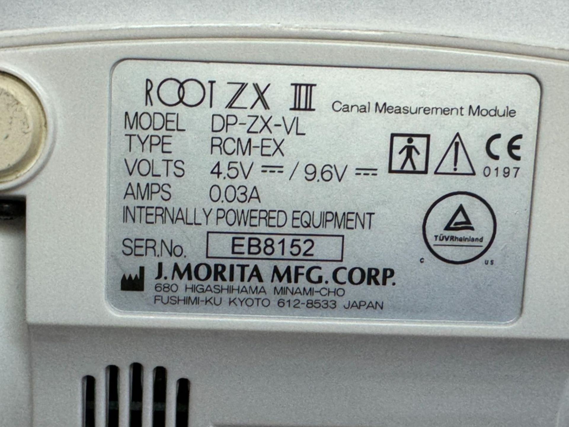 MORITA ROOT ZX II MODEL NUMBER DP – ZX –VL - Image 3 of 3
