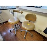 DENTIST STOOL AND DENTAL ASSISTANT STOOL