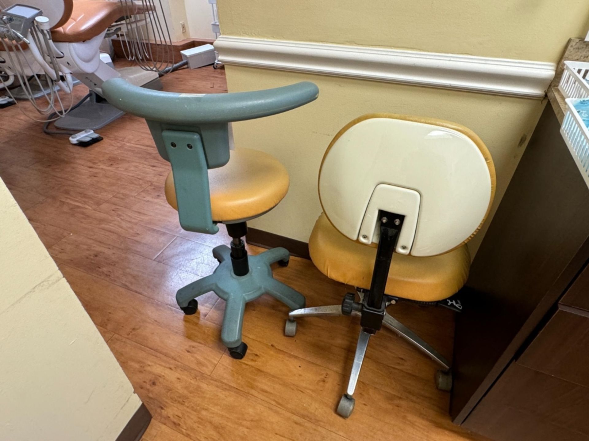 DENTIST STOOL AND DENTAL ASSISTANT STOOL - Image 2 of 2