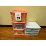 PLASTIC STORAGE CABINETS WITH SINGLE USE SUPPLIES