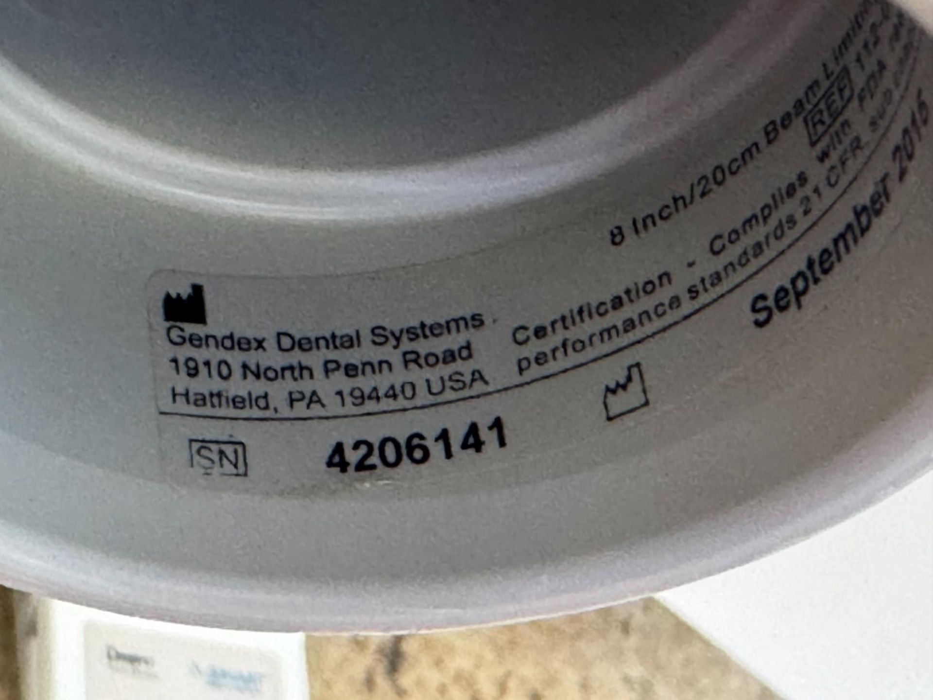 GENDEX EXPERT DC DENTAL X-RAY MACHINE MFG. 9/2015 - Image 4 of 6