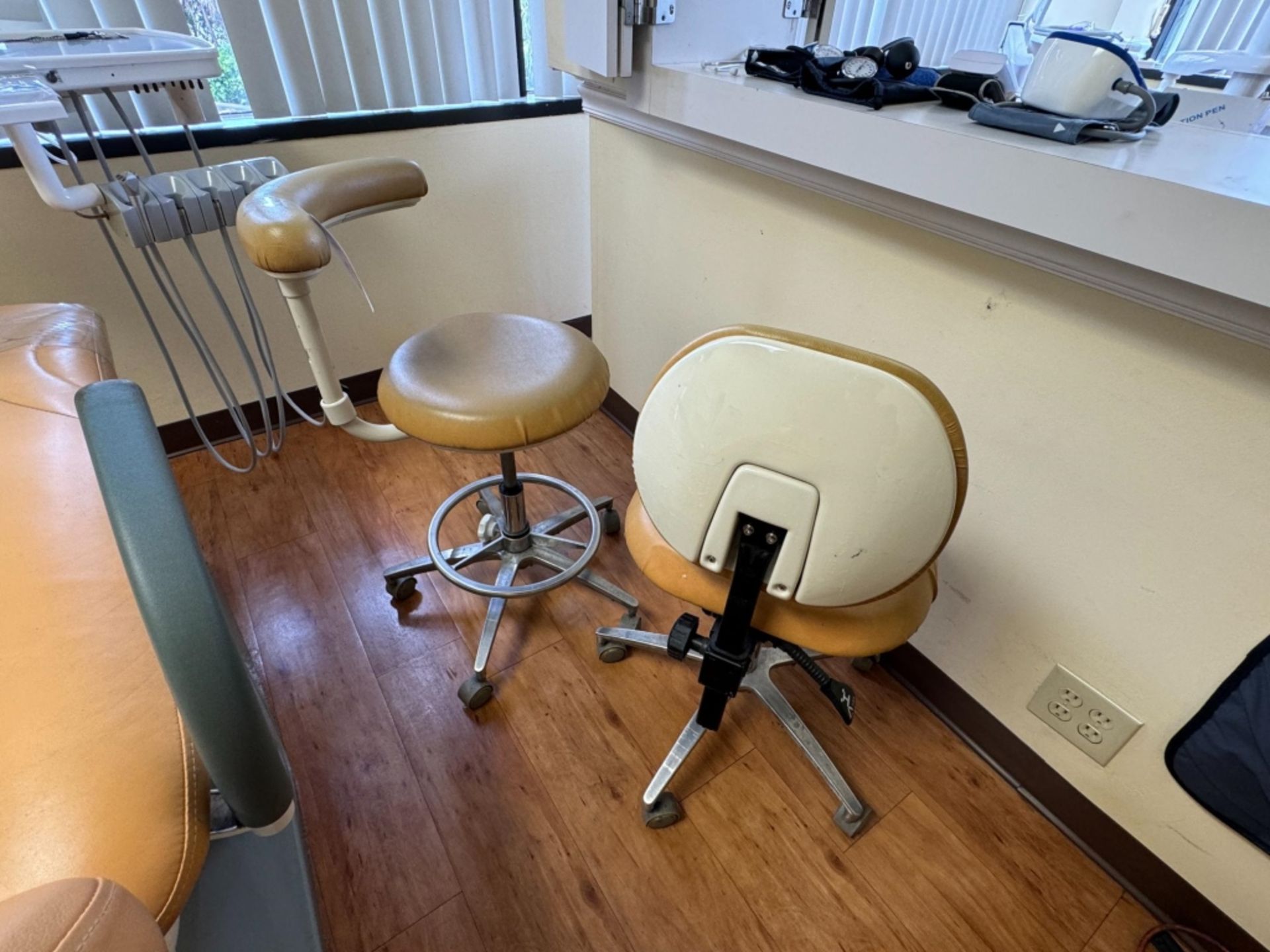 DENTIST STOOL AND DENTAL ASSISTANT STOOL - Image 2 of 2