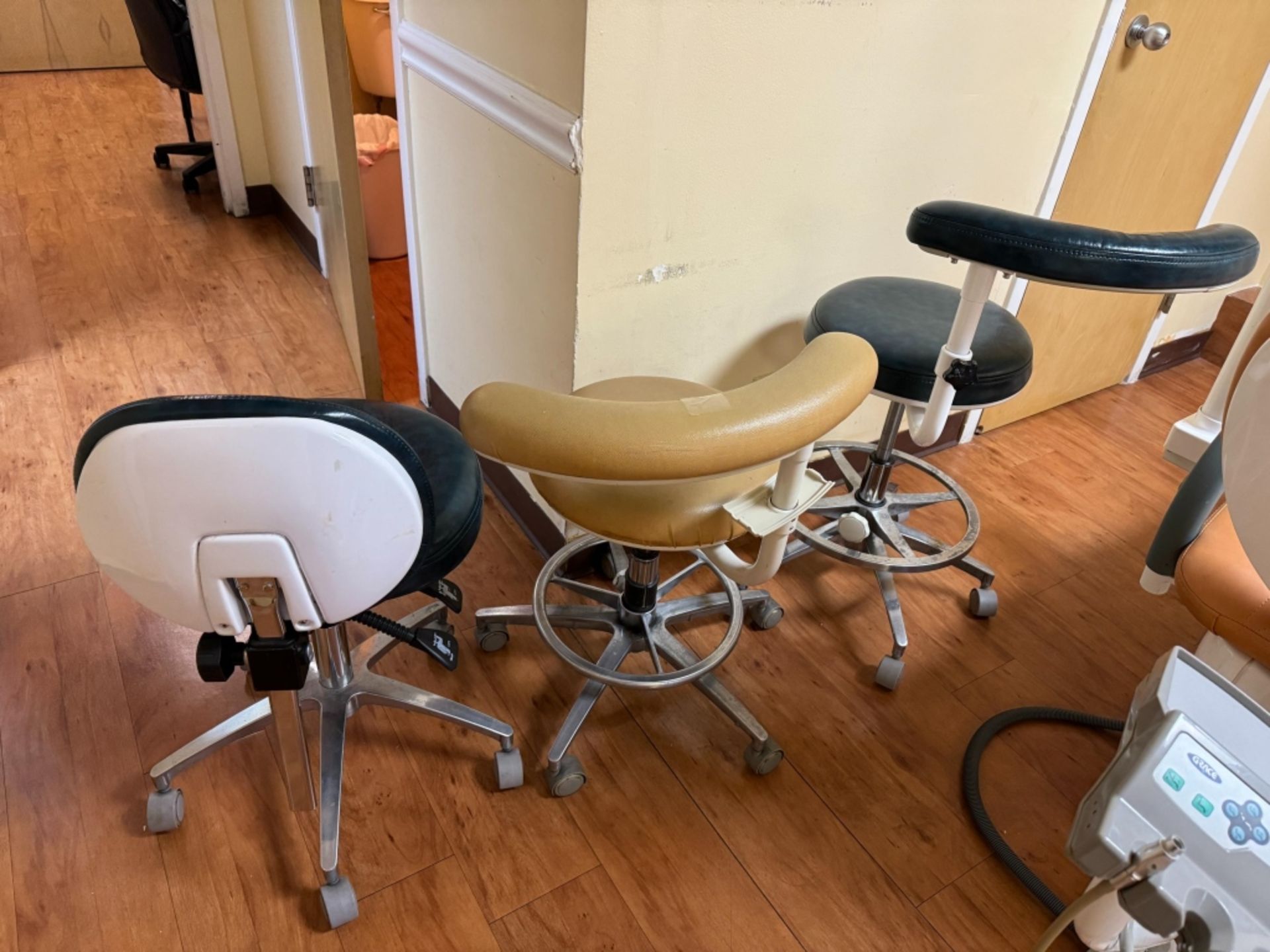 (2) DENTIST STOOLS AND (1) DENTAL ASSISTANT STOOL - Image 2 of 2