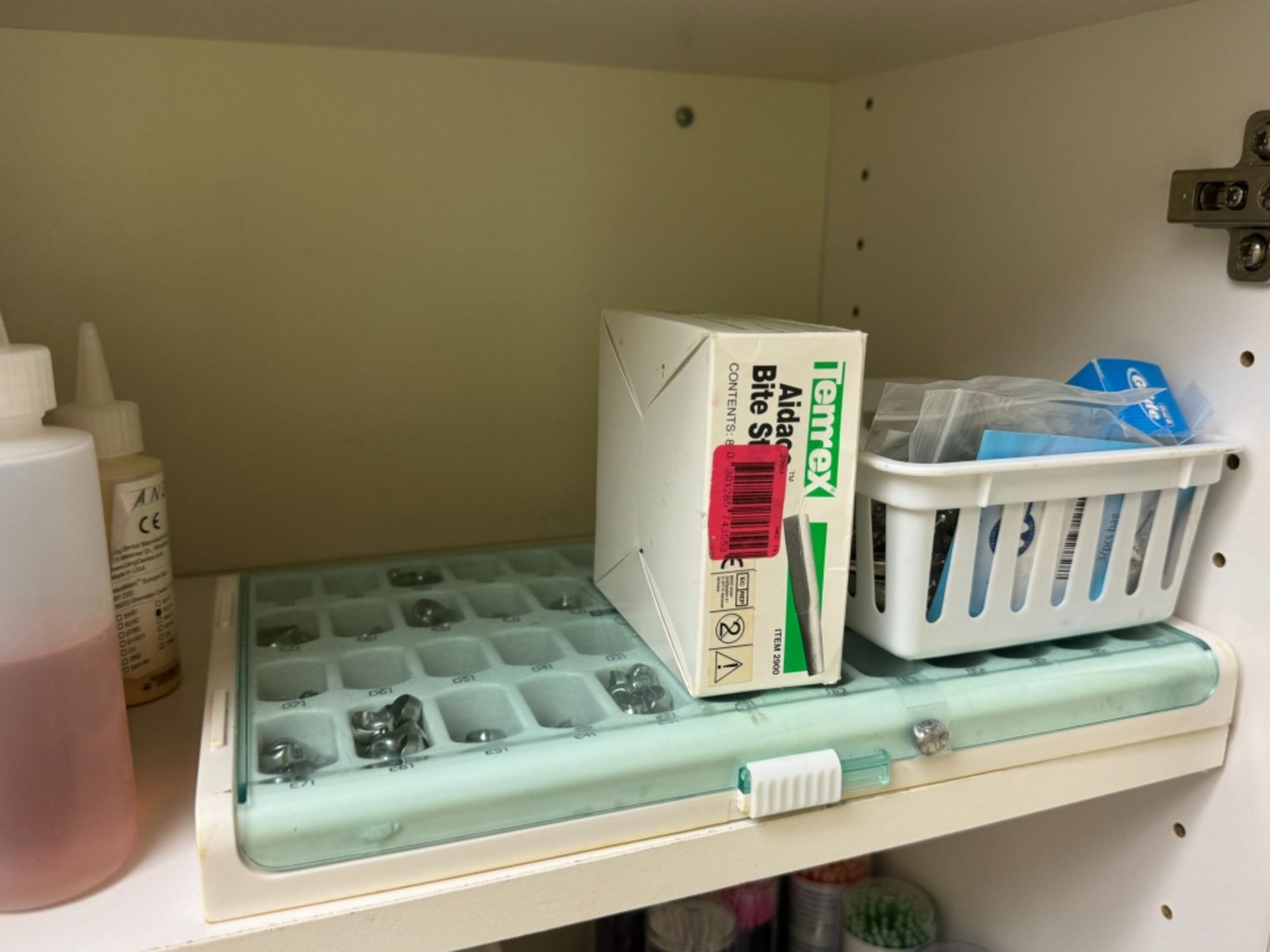 LOT CONSISTING OF DENTAL SUPPLIES IN CABINET - Image 6 of 7
