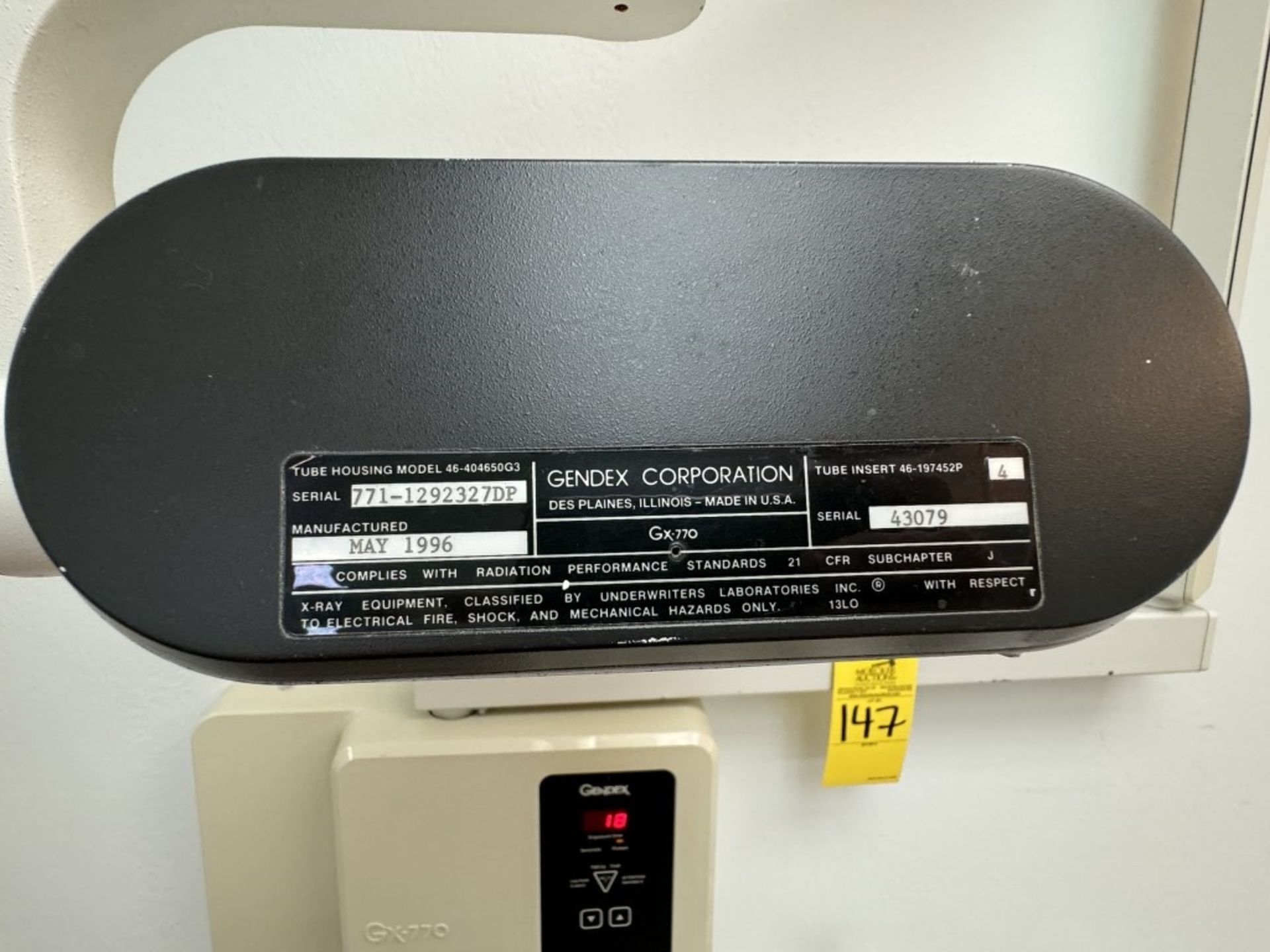 GENDEX GX-770 X-RAY UNIT, MAIN UNIT - Image 5 of 8