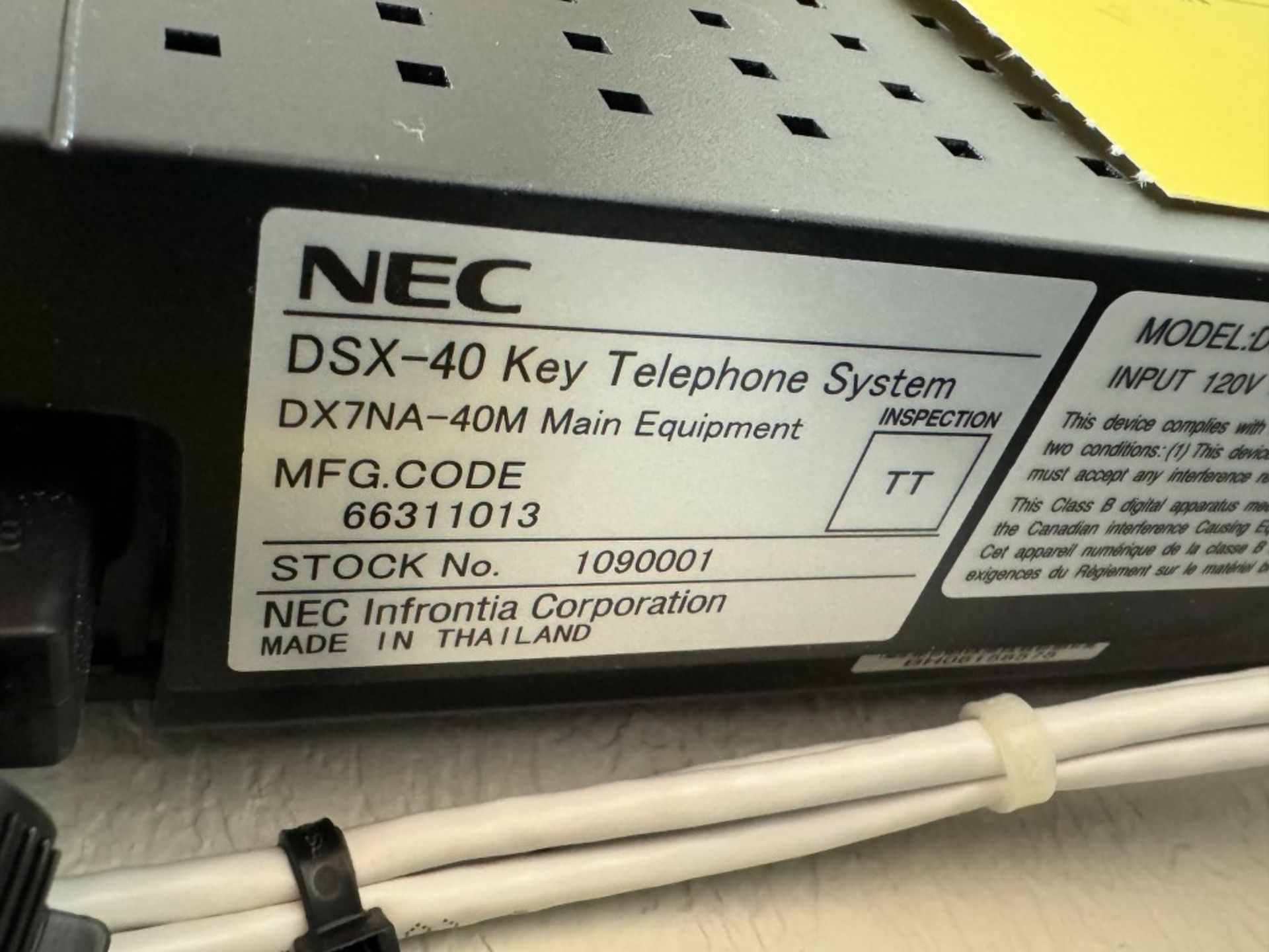 NEC DIGITAL PHONE SYSTEM - Image 4 of 4