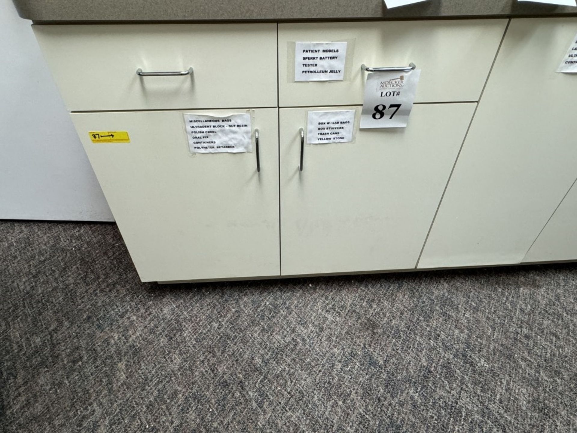 LOT CONSISTING OF DENTAL EQUIPMENT UNDER CABINET