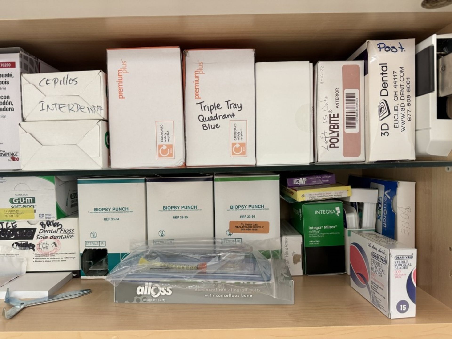 LOT CONSISTING OF DENTAL SUPPLIES IN TWO CABINETS - Image 3 of 5