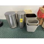 LOT CONSISTING OF (2) S/S GARBAGE CANS,