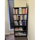 WOOD BOOKSHELF: 30"W X 13D X 79.5"H