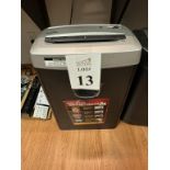 FELLOWES CROSSCUT PAPER SHREDDER MODEL: DM12C+