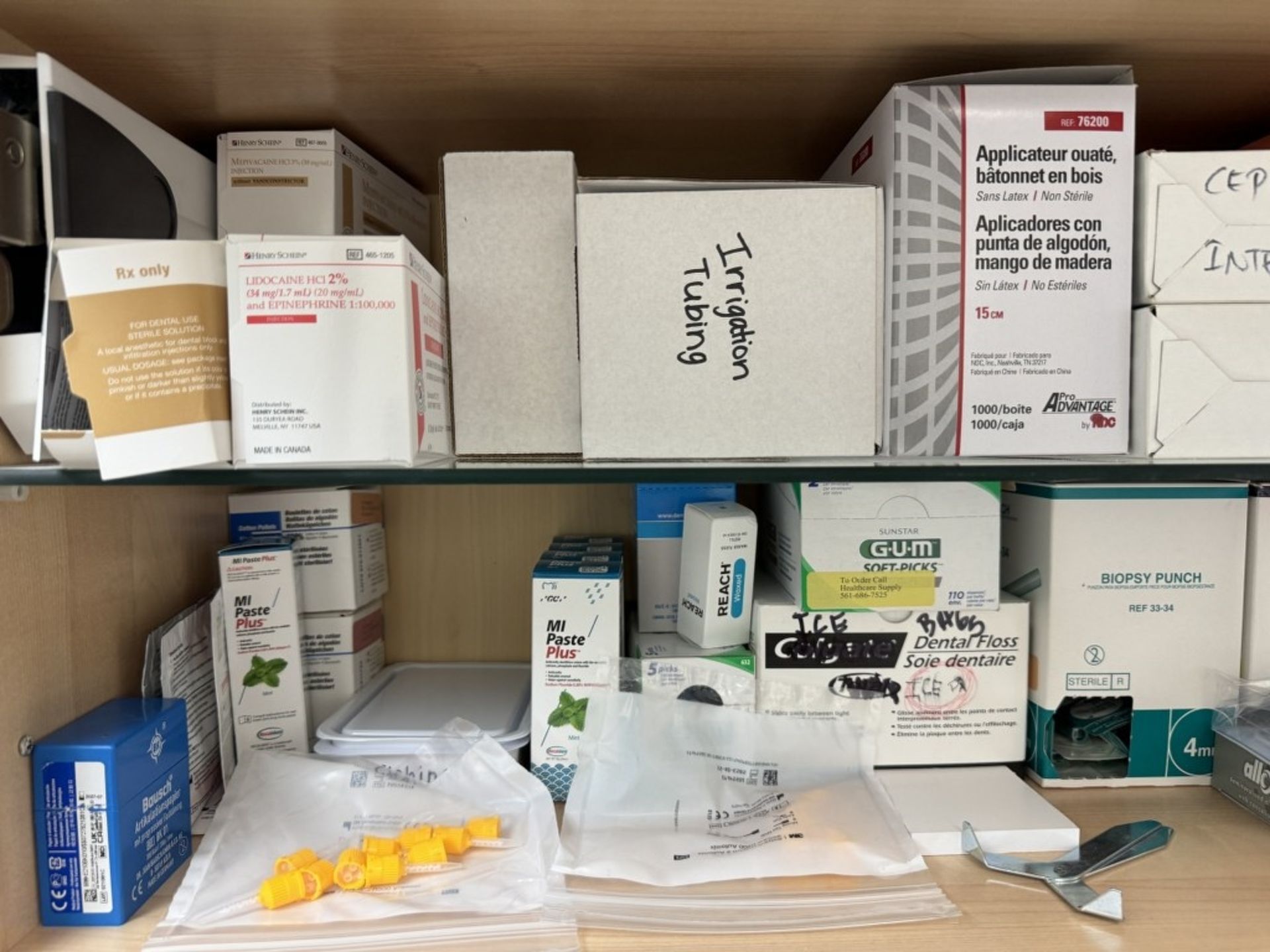 LOT CONSISTING OF DENTAL SUPPLIES IN TWO CABINETS - Image 2 of 5