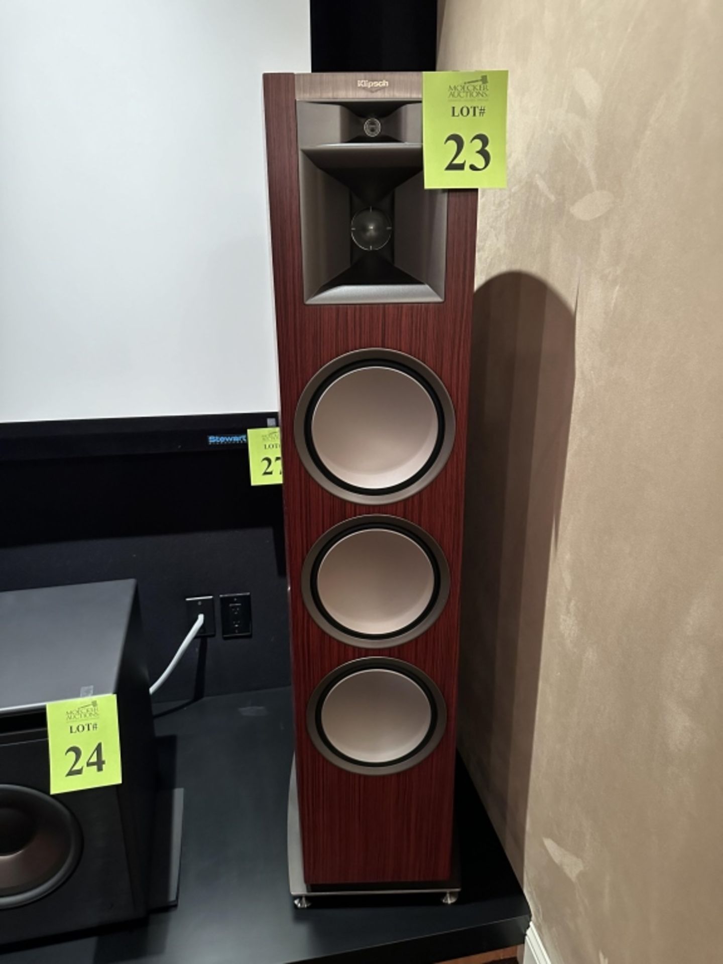 KLIPSCH PALLADIUM SPEAKERS P39F & P27C MERLOT