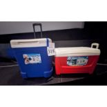 USED LARGE COOLERS FOR BEVERAGES/FOOD (ONE ROLLS)