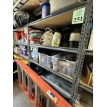 MEDIUM DUTY SHELVING UNIT WITH CONTENTS