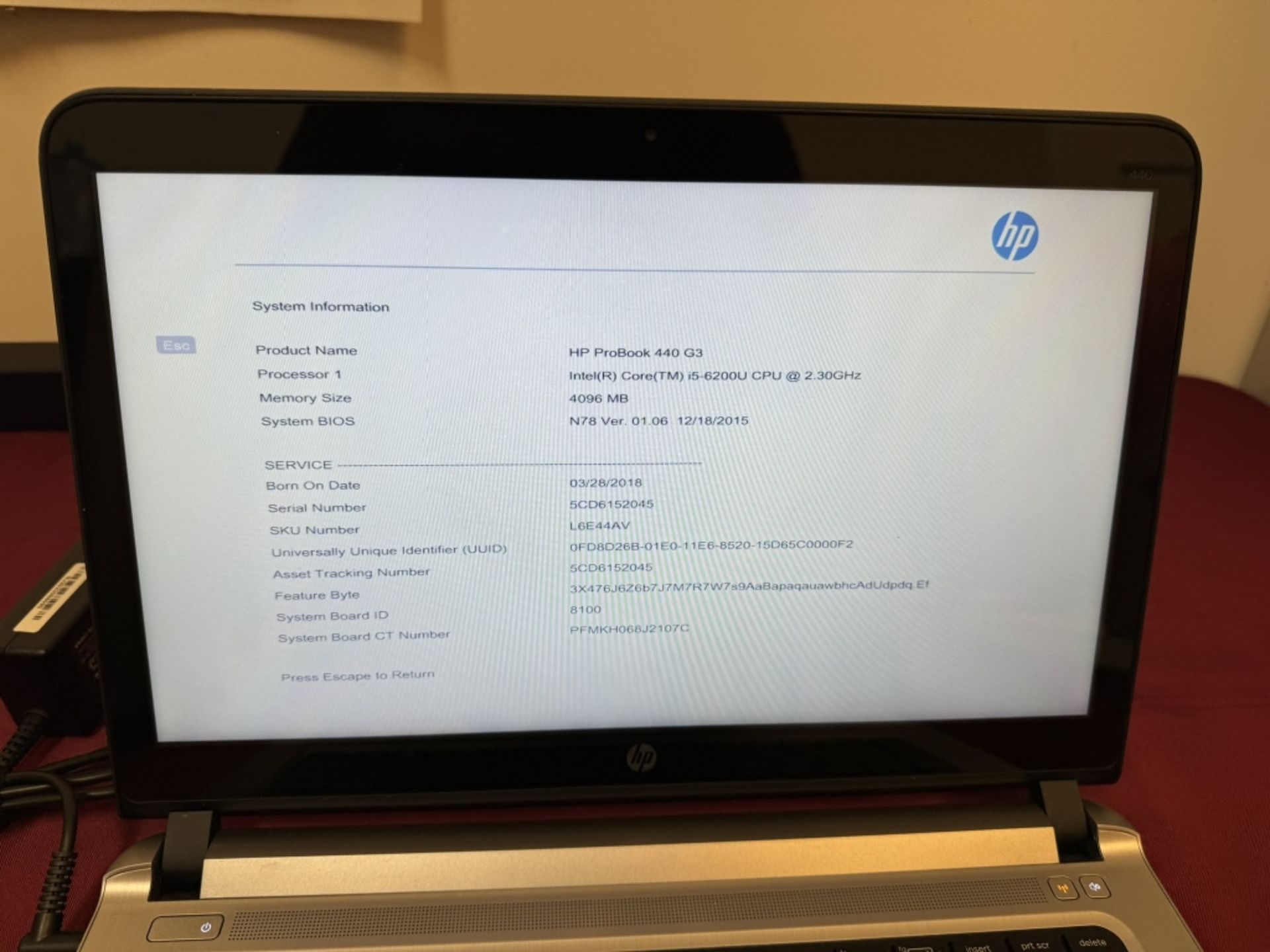 HP ProBook 440 Core i5 6th 4GB 500GB Touch - Image 13 of 16