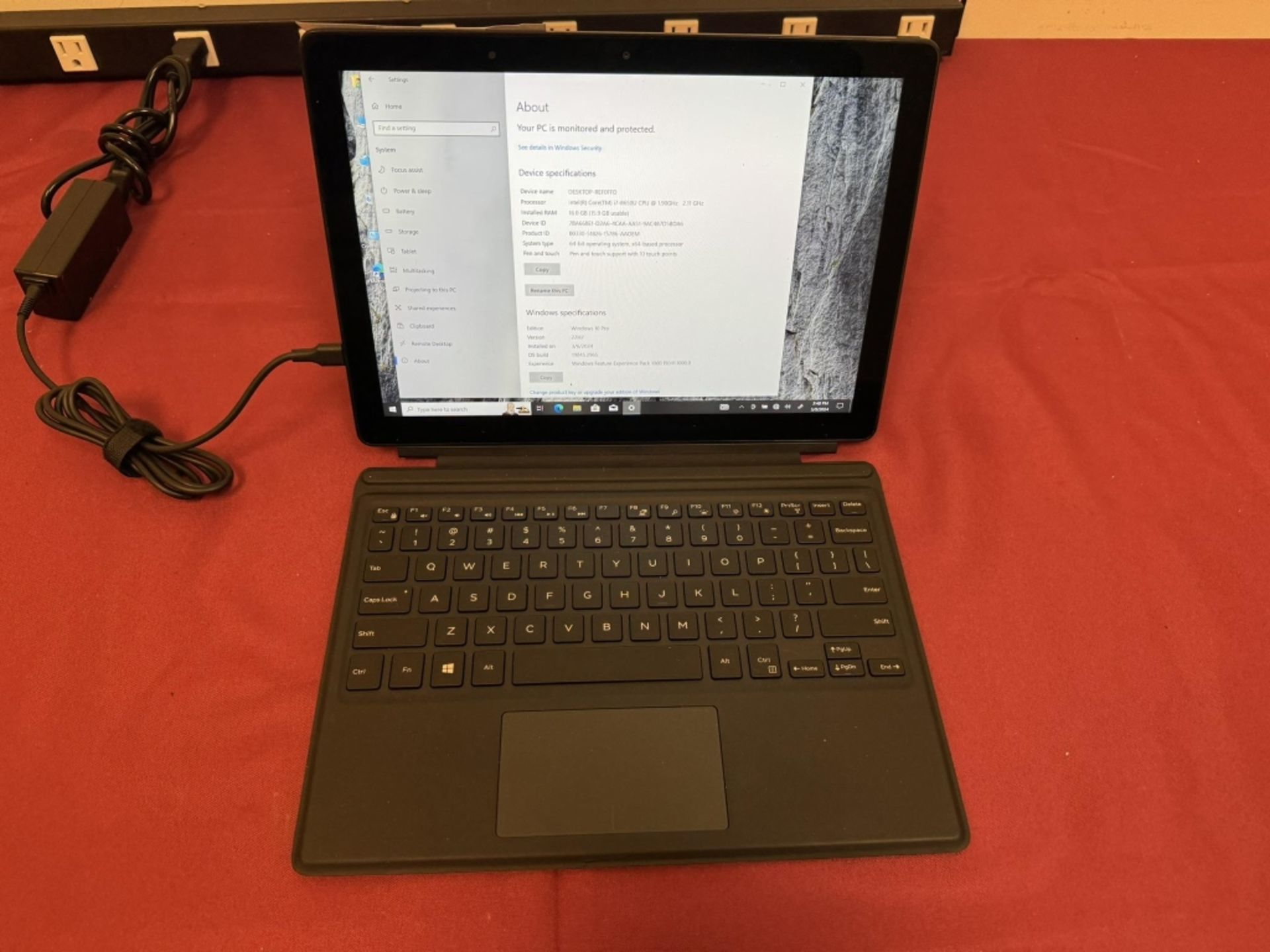 Dell Latitude 5290 tablet 12.3" i7-8th16gb 256gb - Image 2 of 5