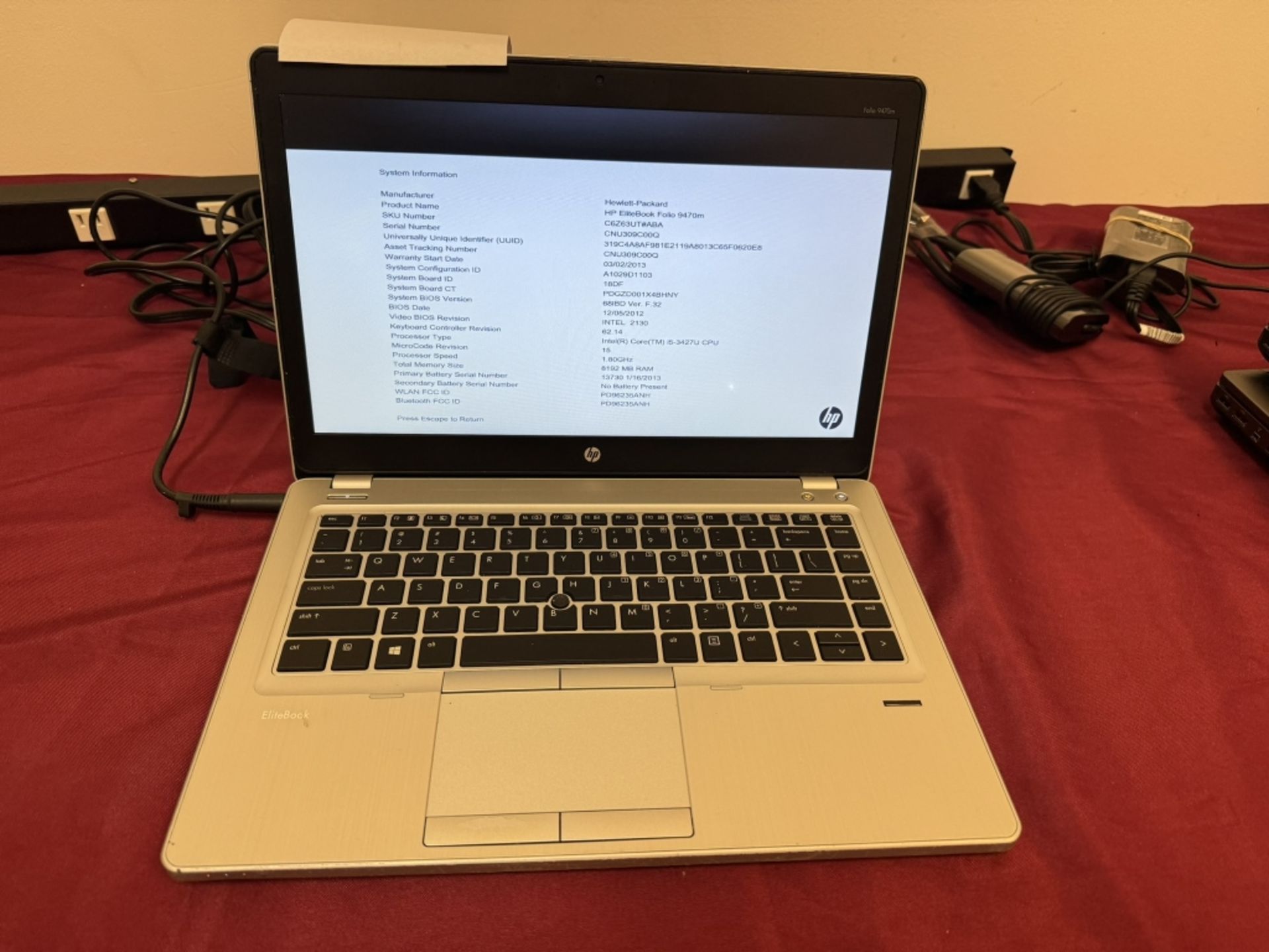 HP 8570P EliteBook Laptop Core i5 8GB 160 GB - Image 2 of 5
