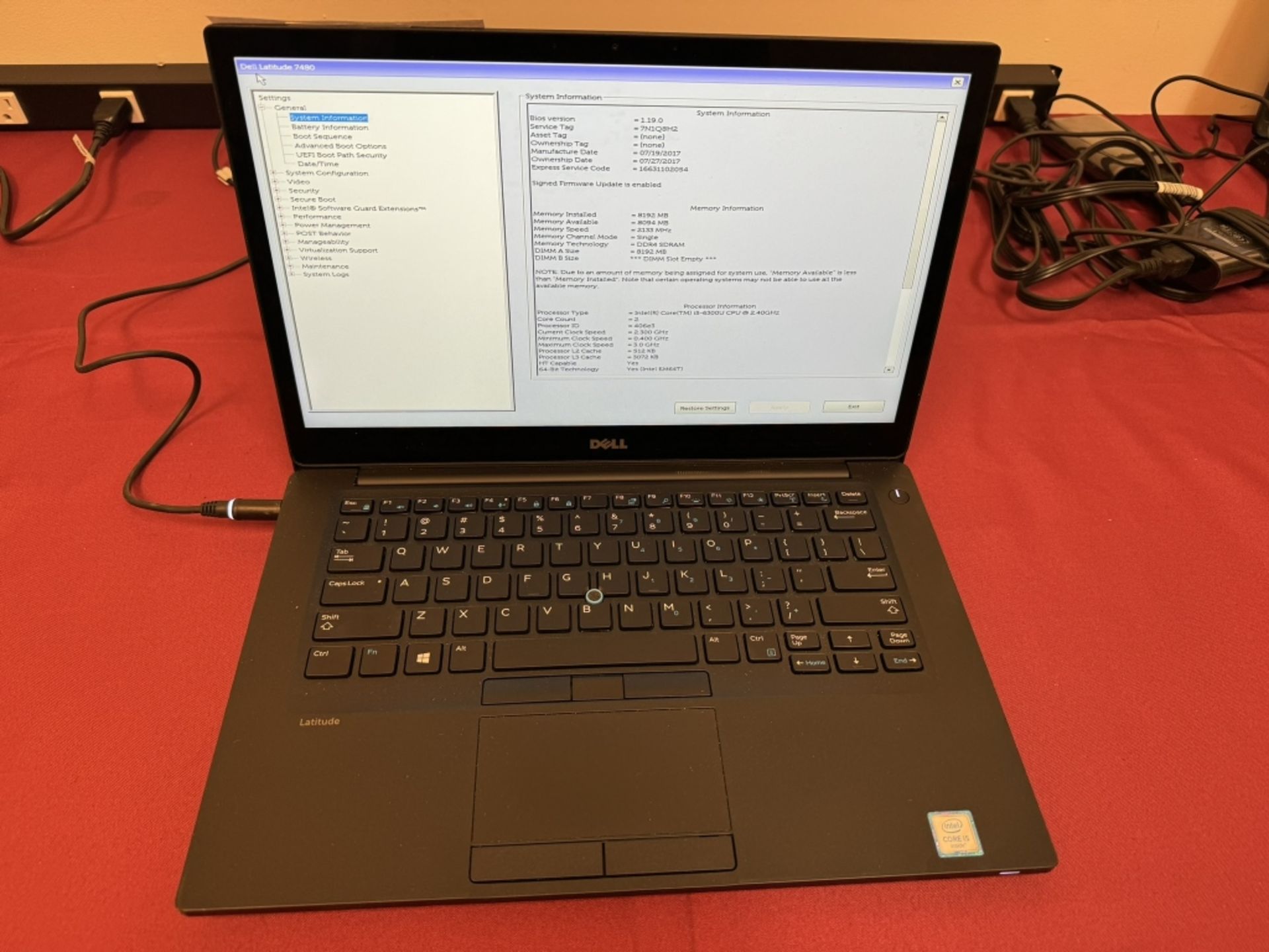 Dell Latitude 7480 Core i5-6th 256GB SSD,8GB RAM - Image 2 of 6