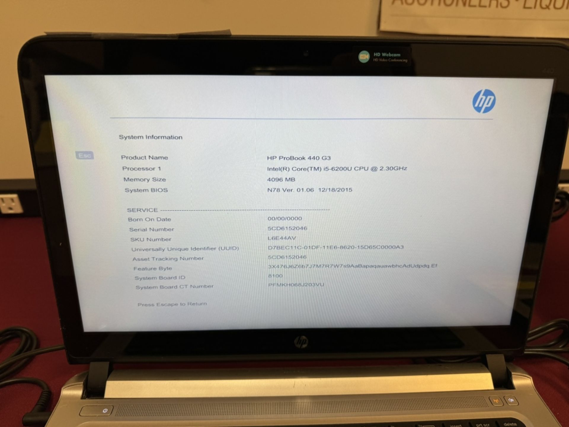 HP ProBook 440 Core i5 6th 4GB 500GB Touch - Image 3 of 16