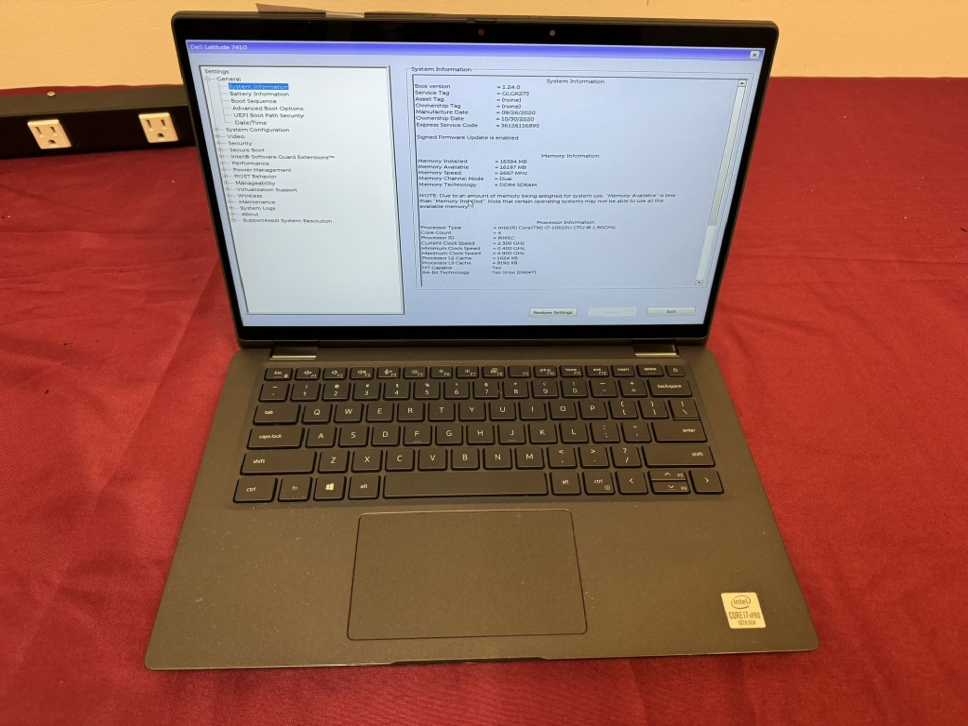 Dell Latitude 7410, i7 10th, 16GB RAM, 512GB SSD - Image 2 of 6