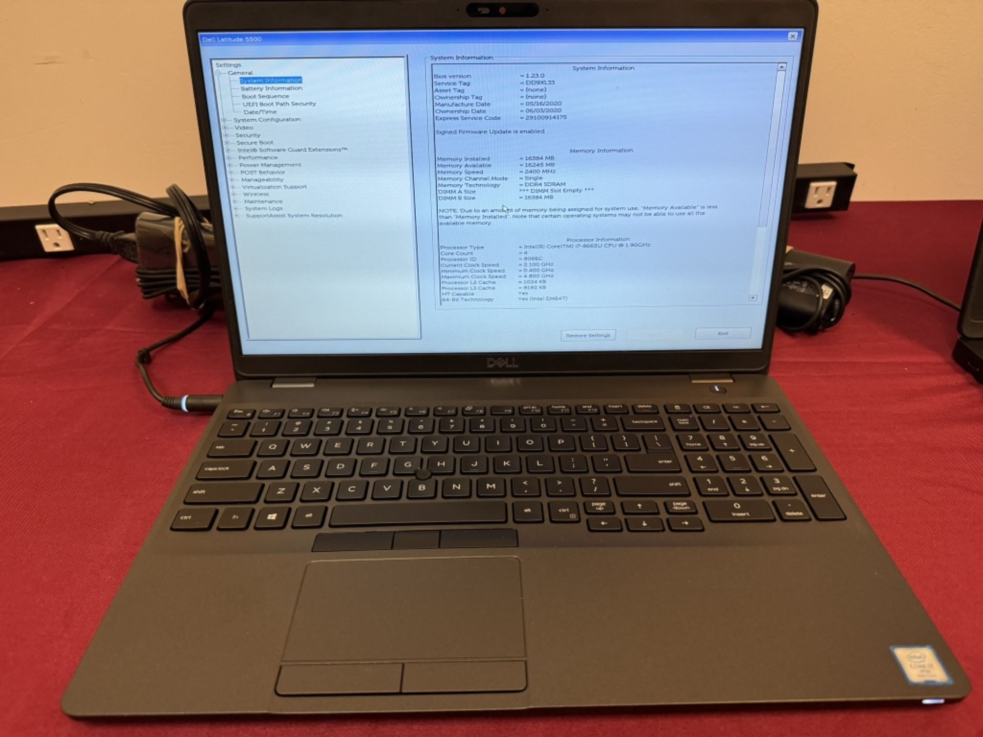 Dell Latitude 5500 Laptop i7-8665U 16GB 512GB SSD - Image 2 of 6