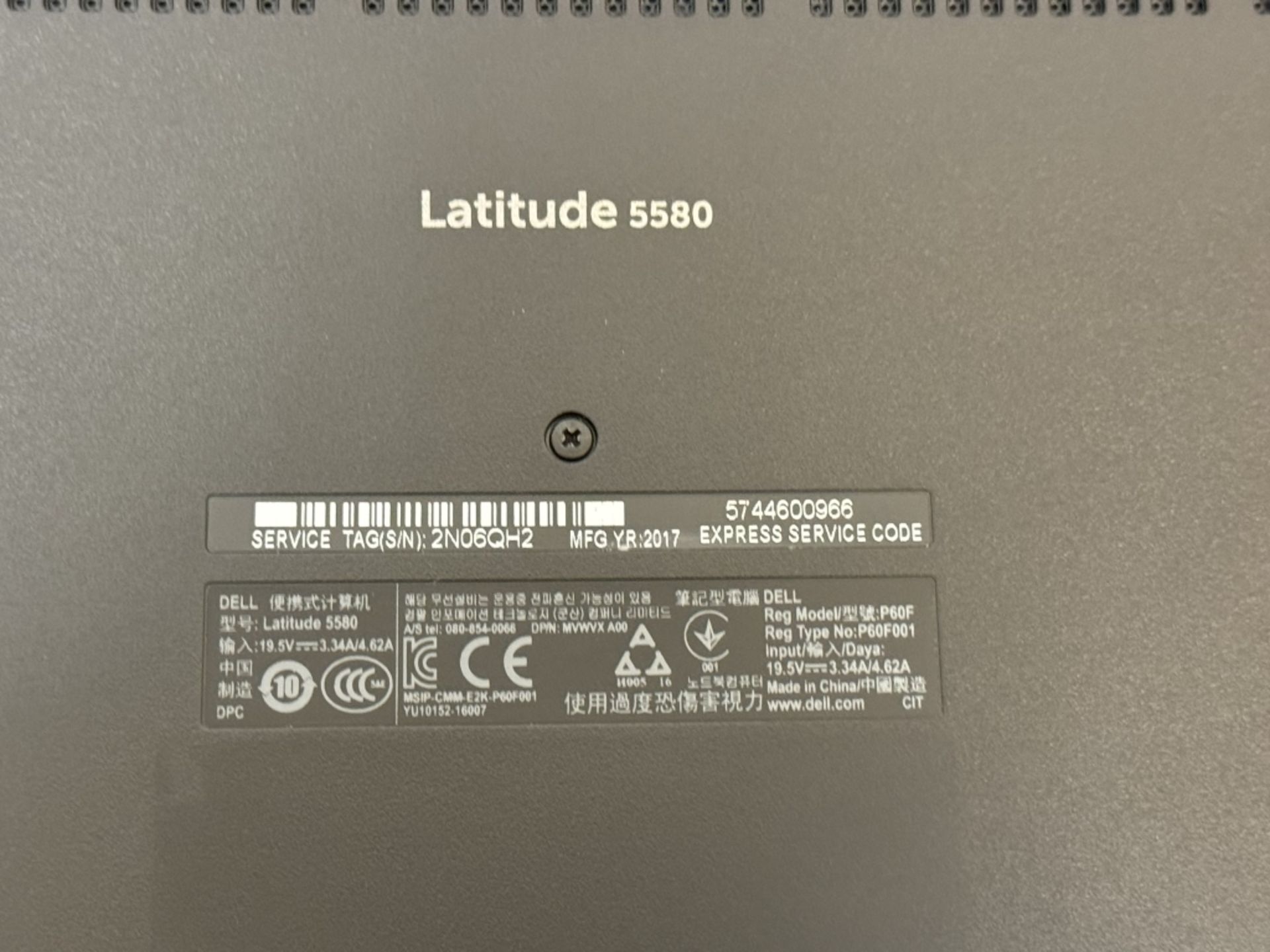 DELL LATITUDE 5580 CORE i7-7th 16GB RAM 512 SSD - Image 6 of 6