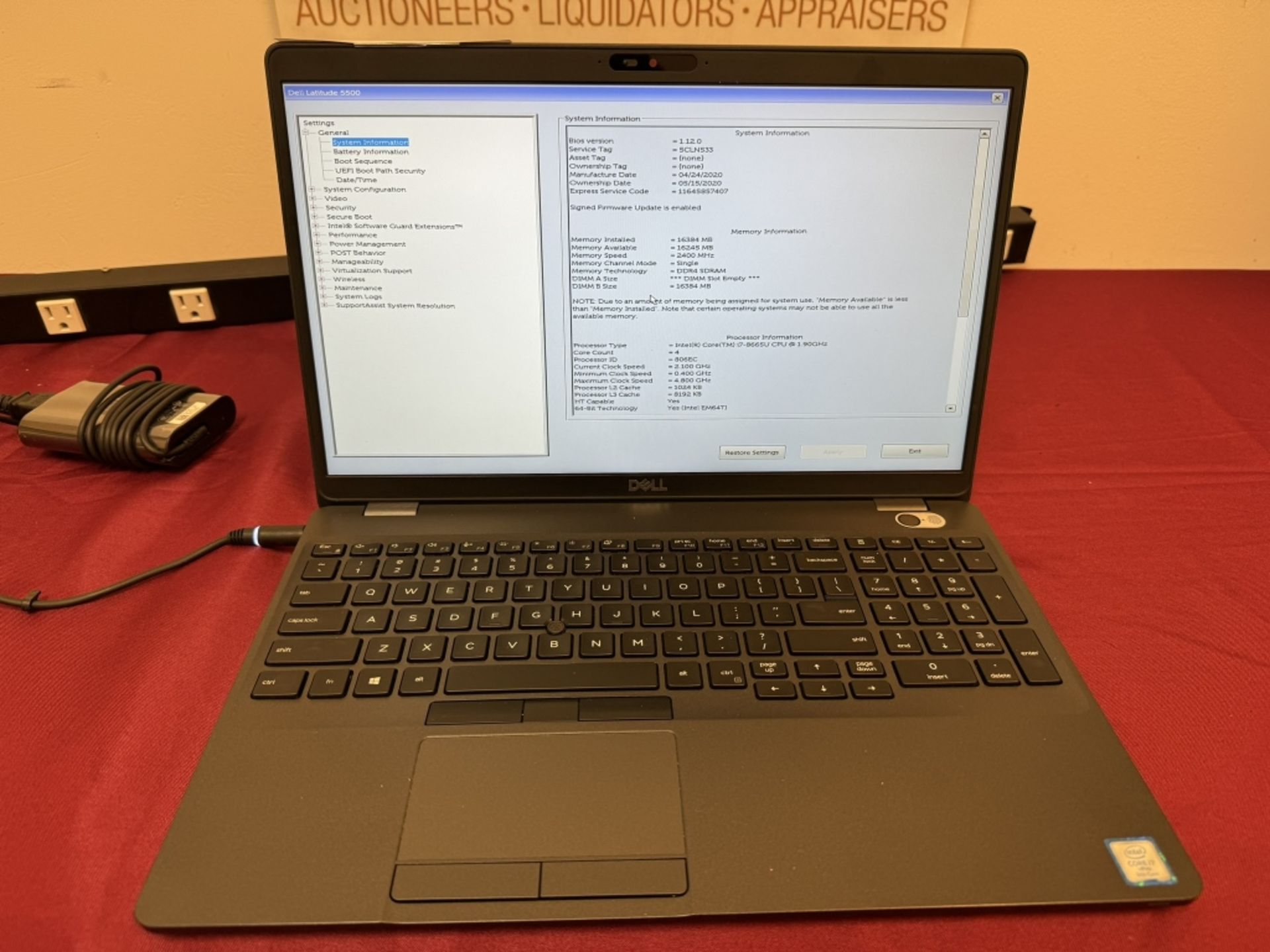 Dell Latitude 5500 Laptop i7-8665U 16GB 512GB SSD - Image 2 of 6