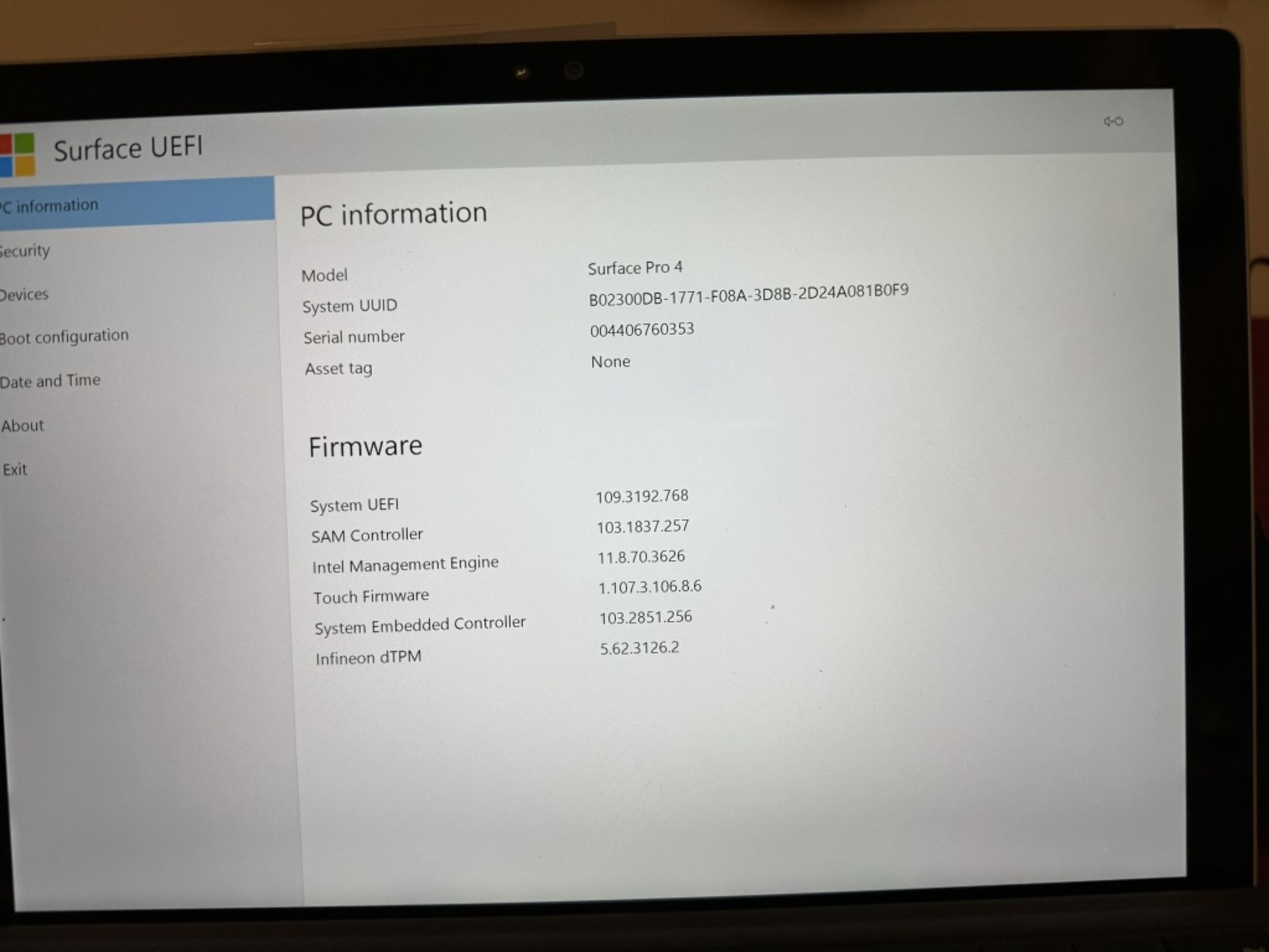 Microsoft Surface Pro 4 Corei7 8GB RAM 256GB SSD - Image 3 of 8