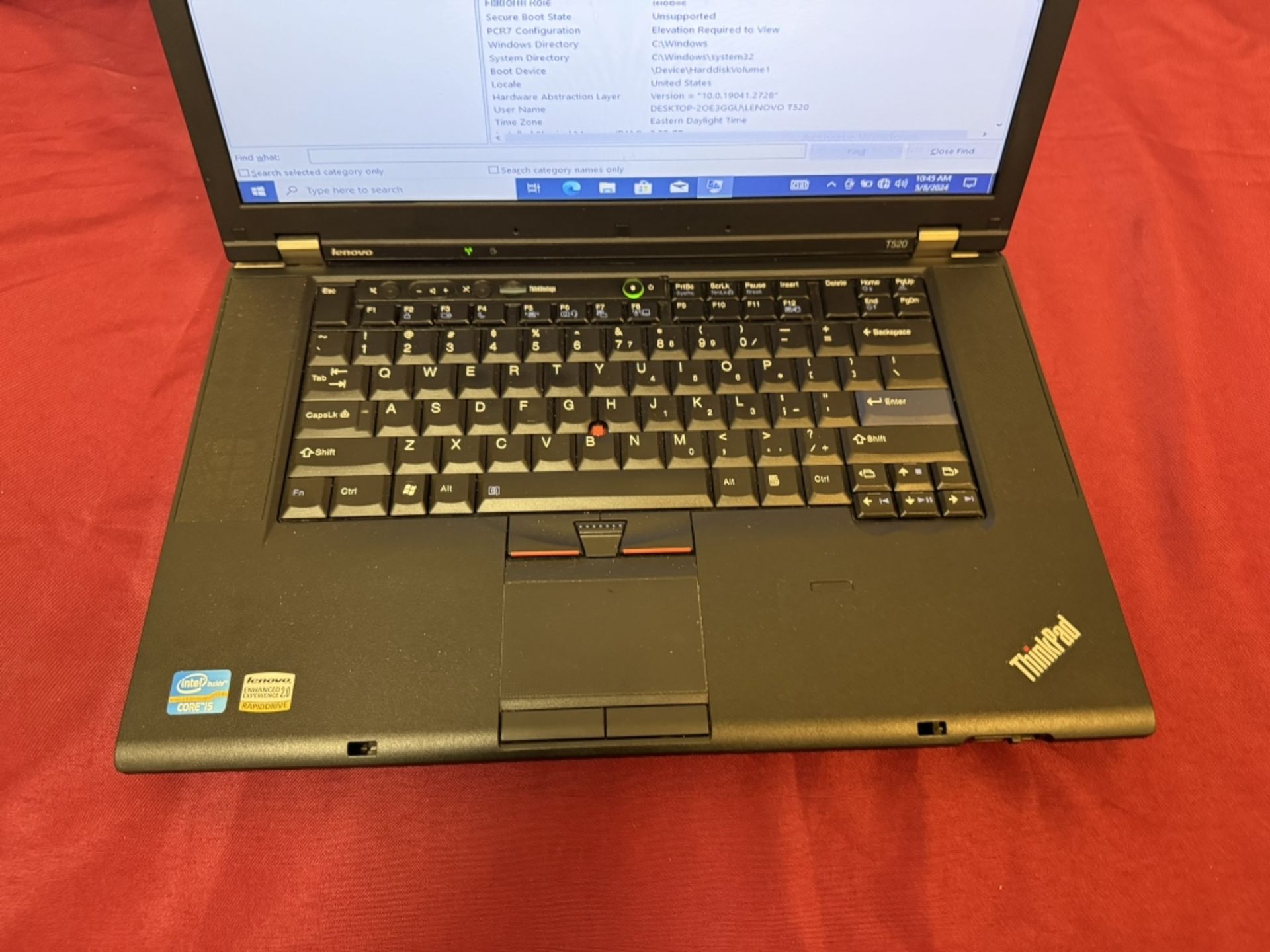 Lenovo ThinkPad T520- Intel Core i5, 8GB, 128 SSD - Image 3 of 6