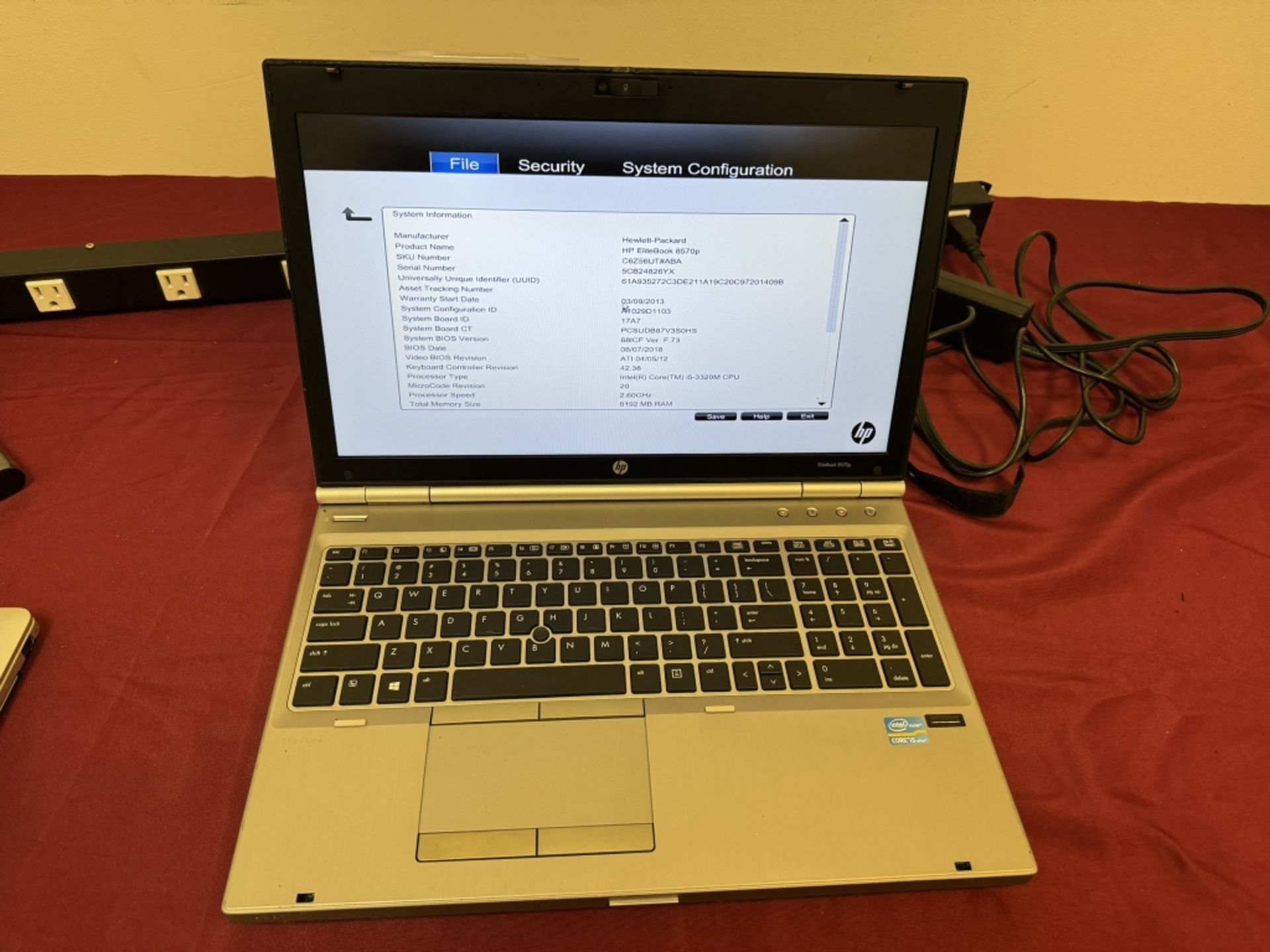 HP Folio 9470M Core i5 8GB RAM, 180GB SSD - Image 2 of 5